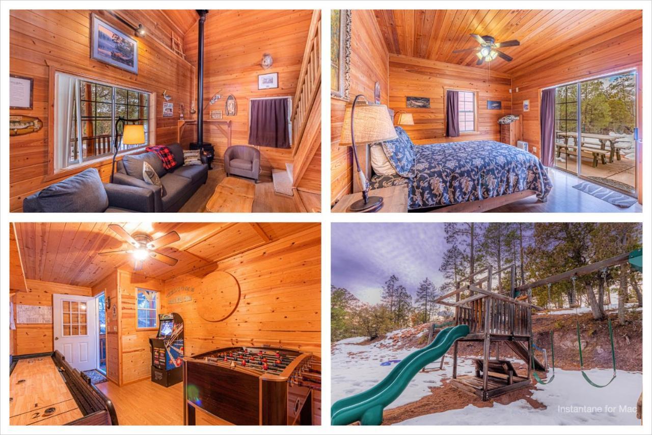 Cabin #4 The Wolves Den - Pet Friendly- Sleeps 6 - Playground & Game Room Payson Kültér fotó